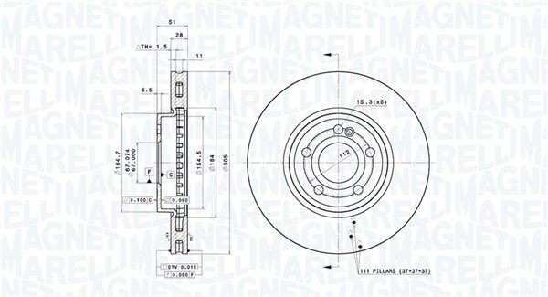 MAGNETI MARELLI Piduriketas 360406183001 Piduriketas MAGNETI MARELLI Mercedes-Benz G-klass 360406183001