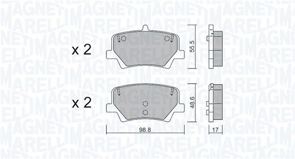 MAGNETI MARELLI Piduriklotsid 363916061321 363916061321 MAGNETI MARELLI Sport piduriklotsid Volvo odav