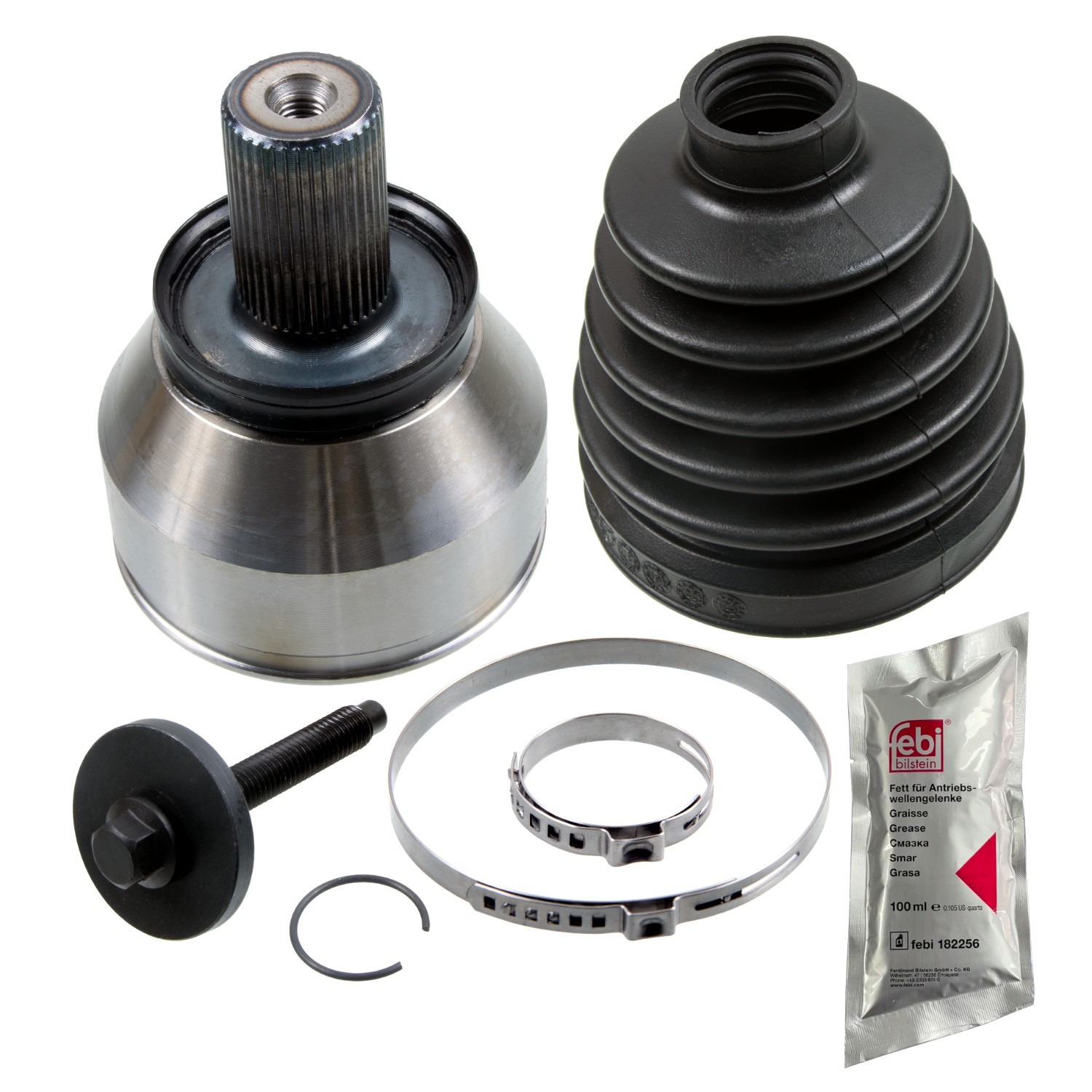 FEBI BILSTEIN Šarnīru komplekts, Piedziņas vārpsta 185567 FEBI BILSTEIN 185567 Pusass šarnīrs Piaggio cena orģinālās