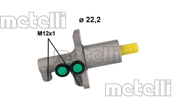 METELLI Hovedbremsesylinder 05-1224 05-1224 Hovedsylinder BMW 02 METELLI