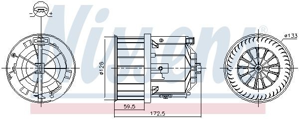 NISSENS Kupévifte 87632 Interiørvifte Land Rover LC 87632 NISSENS