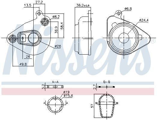 NISSENS Radiateur d'huile 91362 Toyota LAND CRUISER Radiateur d'huile moteur NISSENS 91362