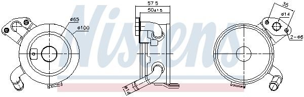 NISSENS Ölkühler 91379 NISSENS 91379 Wärmetauscher, Öl Lexus IS XE2 Kosten