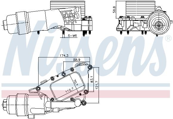 NISSENS Ölkühler 91385 NISSENS 91385 Wärmetauscher, Öl Mini F55 Kosten