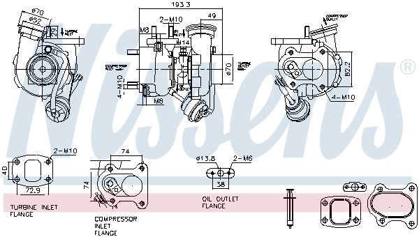 NISSENS Turbolader 93829 Turbolader NISSENS Mercedes-Benz GLE 93829