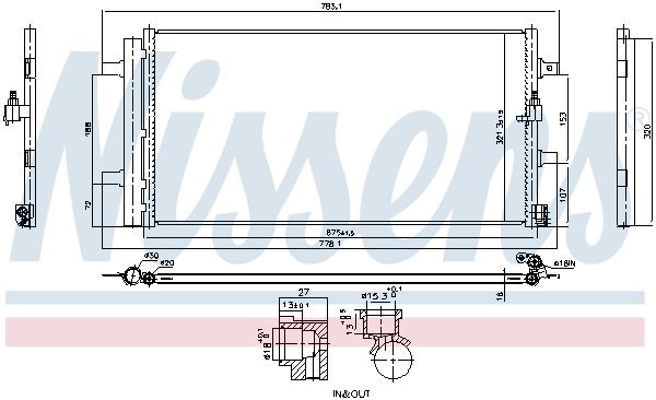 NISSENS Condensatore climatizzatore 941261 941261 Radiatore aria condizionata PORSCHE NISSENS costo