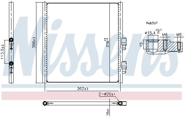 NISSENS Kondensator, klimaanlegg 941308 Kondensator NISSENS 944 941308 billige