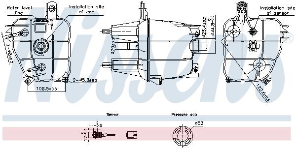 NISSENS Serbatoio compensazione refrigerante 996241 996241 costo Vaschetta acqua radiatore NISSENS PEUGEOT BOXER