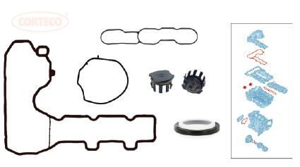CORTECO Packningssats, ventilkåpa 49118900 CORTECO 49118900 Packning kamremskåpa Citroën C5 Kombi original