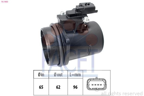 FACET Gaisa masas mērītājs 10.1463 Gaisa masas mērītājs FACET CROSSLAND X 10.1463 lēti