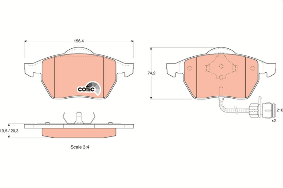 TRW Bremžu kluči GDB1049 TRW GDB1049 Bremžu uzliku kompl., disku bremzes Mitsubishi SPACE RUNNER orģinālās