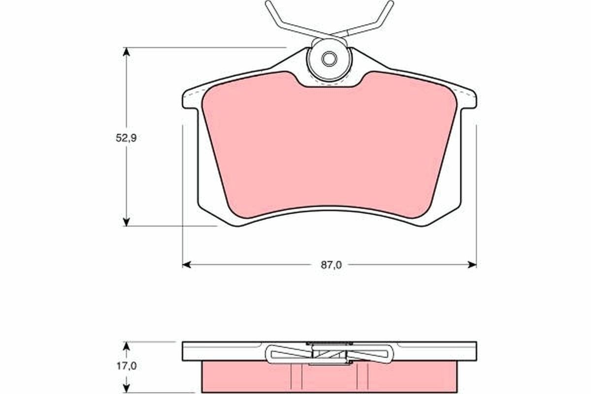 TRW Brzdové doštičky/platničky GDB1055 TRW GDB1055 Brzdové doštičky Seat Cordoba 6K2 cena