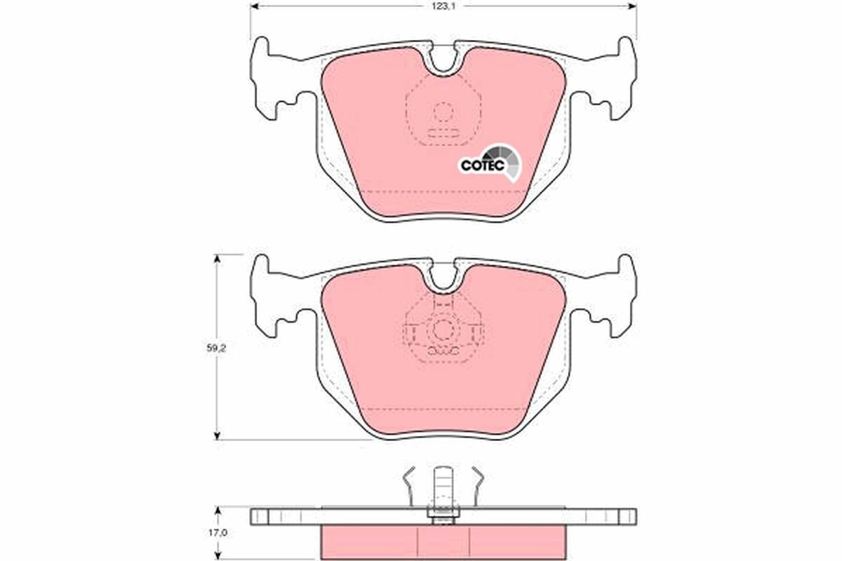 TRW Plaquettes de frein GDB1119 TRW GDB1119 Plaquettes de frein GT MF5 prix