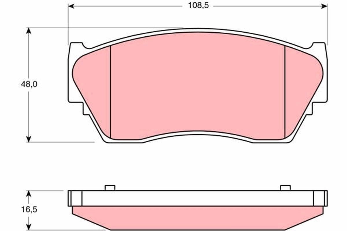 TRW Kit pastiglie freni GDB1170 TRW GDB1170 Kit pastiglie freni NISSAN Sunny III Hatchback (N14) 1.6 SR 4x4 90 CV 1993