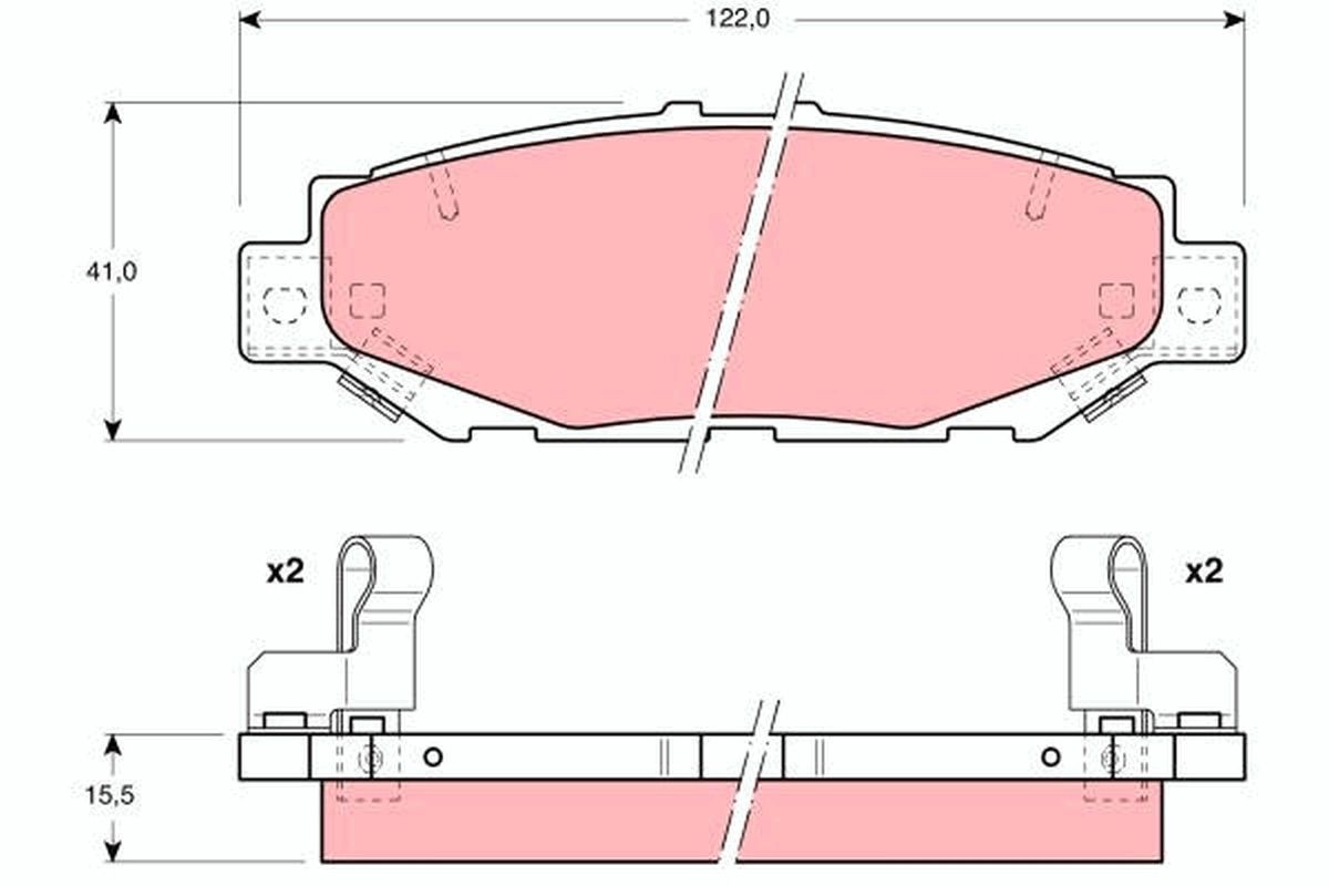 TRW Kit pastiglie freni GDB1185 TRW GDB1185 Pasticche dei freni TOYOTA Hiace Bus (H100, H200) originali prezzo