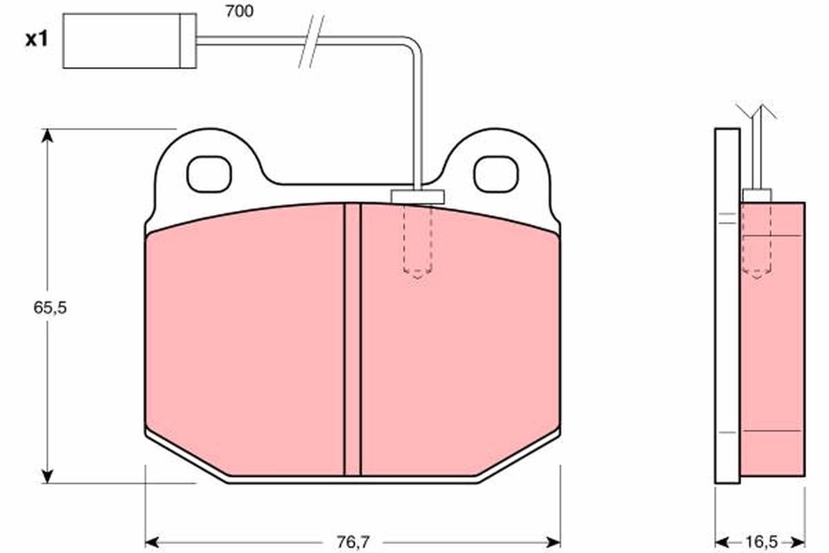 TRW Pastilhas de travão GDB1253 TRW GDB1253 Jogo de pastilhas de travão RZ originais preço