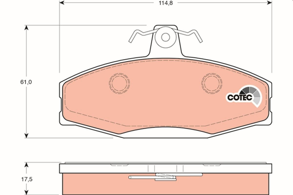 TRW Brake pad set GDB1280 TRW GDB1280 Skoda Favorit 781 racing brake pads cost