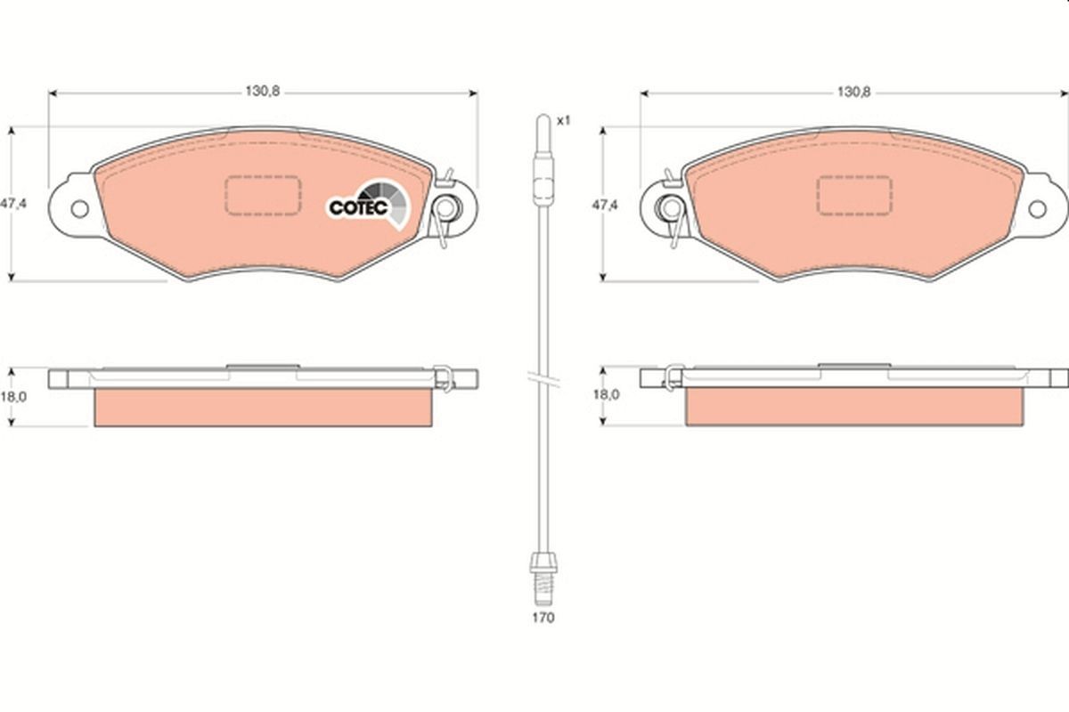 TRW Brzdové doštičky/platničky GDB1402 TRW GDB1402 Brzdové doštičky/platničky NISSAN Kubistar Van (X76) dCi 85 84 KS 2007