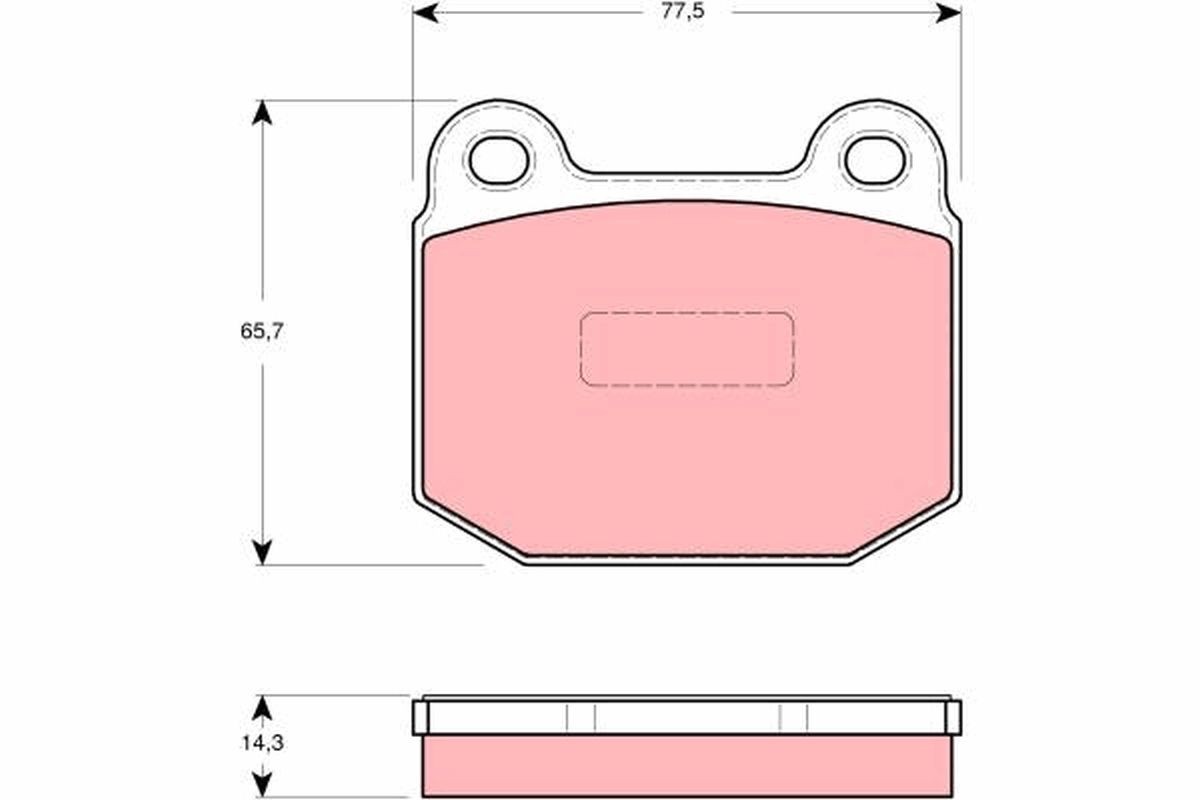 Brake pad set TRW GDB1493 TRW GDB1493 Lotus ELISE 2023 Brake pad set price