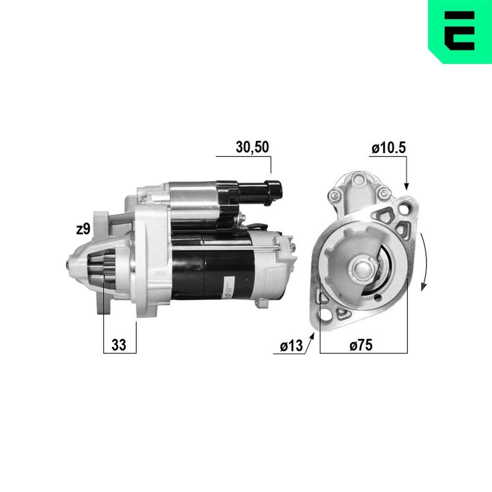 Starter ERA 221207A ERA 221207A Startmotor HONDA STREAM 2011