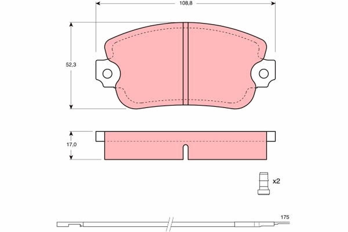 TRW Brake pad set GDB154 TRW GDB154 LANCIA Trevi (828) brake pads price