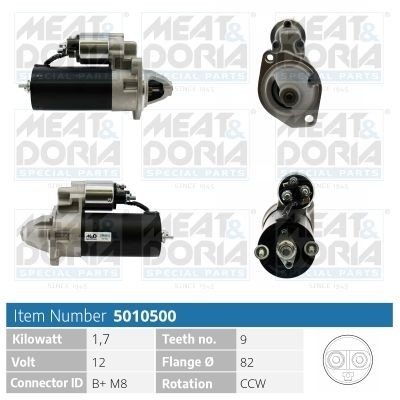 MEAT & DORIA Μίζα 5010500 MEAT & DORIA 5010500 Μίζα Porsche 944 Cabrio γνήσια τιμες