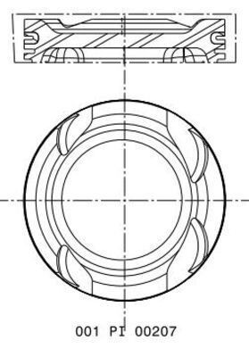 Virzulis MAHLE 001 PI 00207 000 MAHLE 001 PI 00207 000: Virzulis Mitsubishi PAJERO PININ 2025