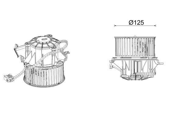 MAHLE Salongipuhur AB 339 000P MAHLE AB 339 000P Salongi ventilaator Opel Astra J gtc odav