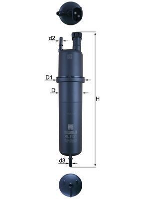 MAHLE Fuel filter KL 1131 MAHLE KL 1131 BMW X5 (G05) fuel filter replacement