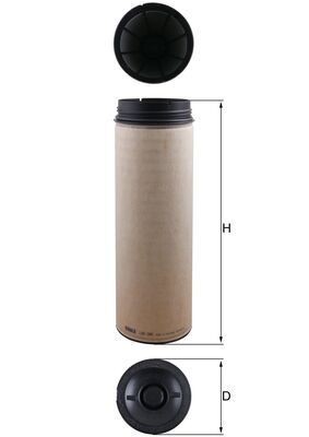MAHLE Filtro de ar secundário LXS 394 Filtro de ar secundário MAHLE C3 LXS 394 baratos
