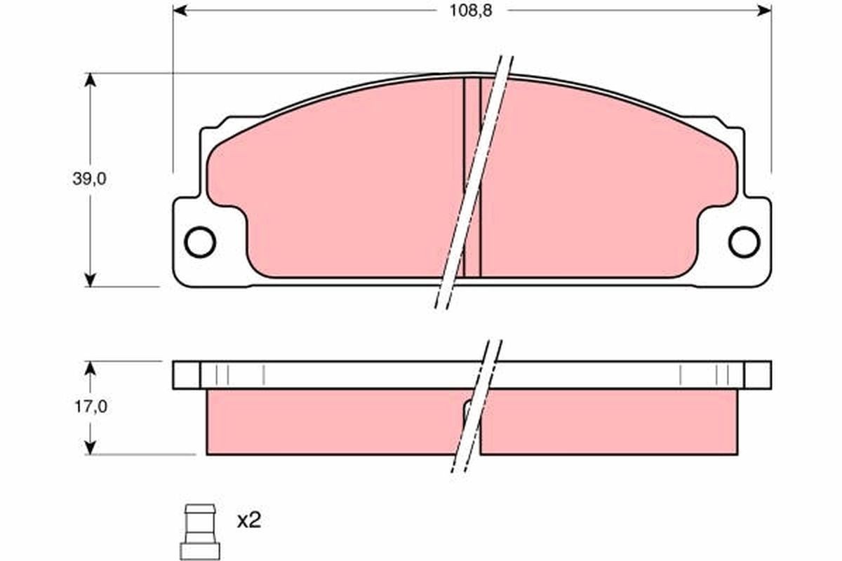 TRW Brake pad set GDB296 TRW GDB296 SEAT Ritmo (138) rear brake pad replacement