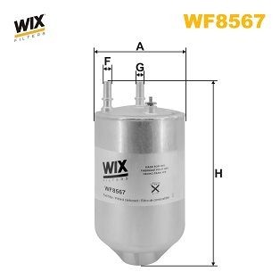 WIX FILTERS Filtro carburante WF8567 WIX FILTERS WF8567 Filtro carburante