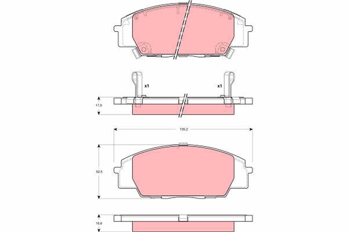 TRW Kit pastiglie freni GDB3250 GDB3250 Pastiglie dei freni TRW HONDA CR-V costo