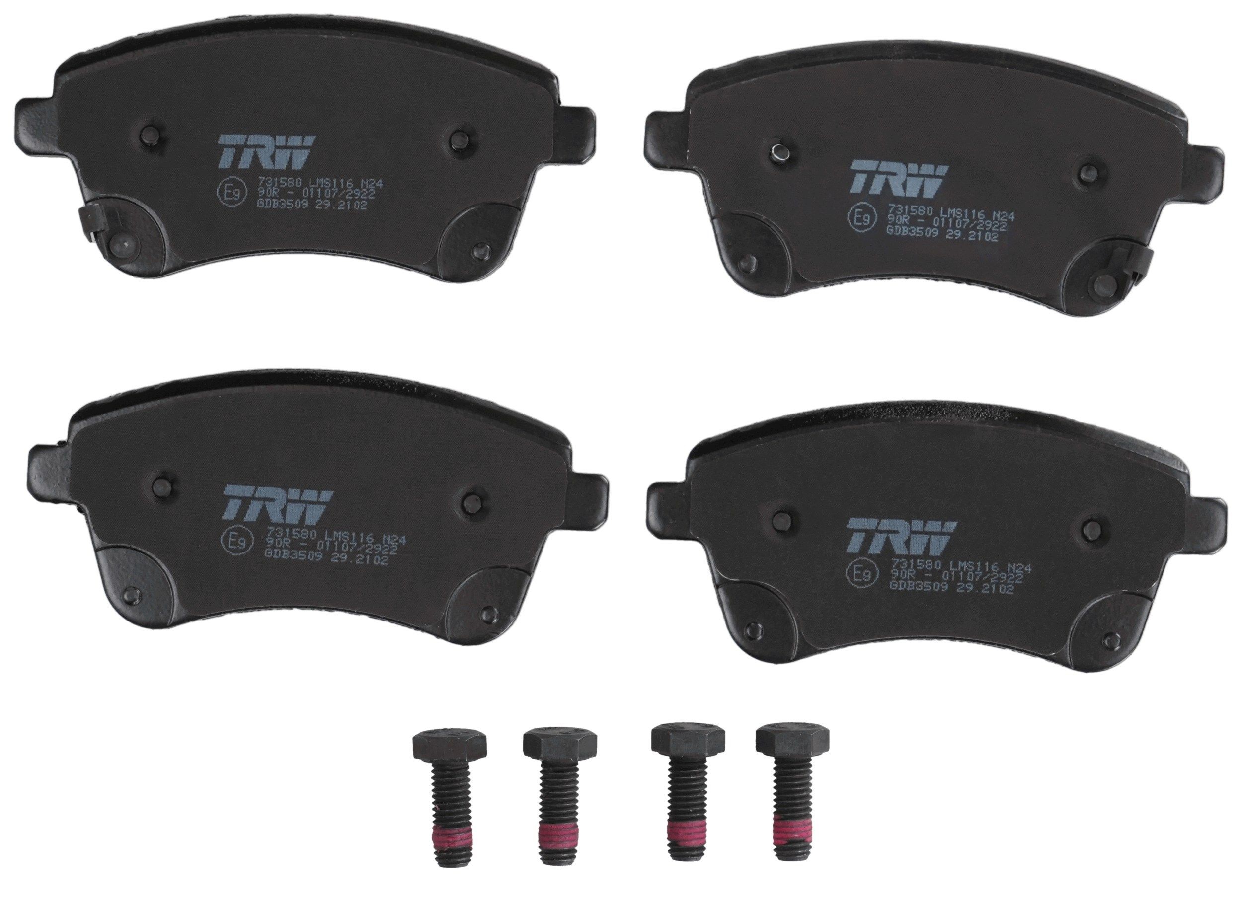 Remblokken TRW GDB3509 TRW COTEC GDB3509: Remblokkenset Kia VENGA 2017