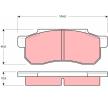 TRW | Jogo de pastilhas para travão de disco GDB361 para HONDA Jazz I Hatchback (AA) baratas online
