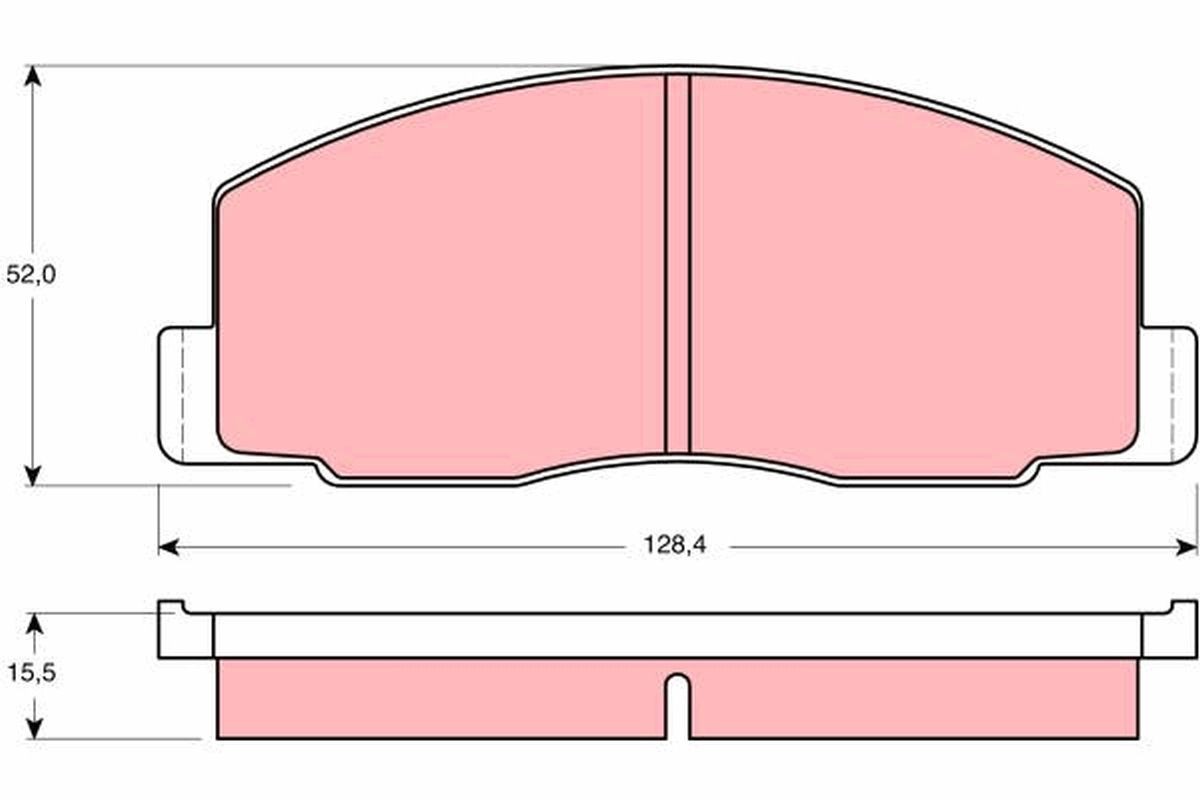 TRW Bremseklodser GDB388 TRW GDB388 Bremse TOYOTA LITEACE kasse (KM2_) 1979