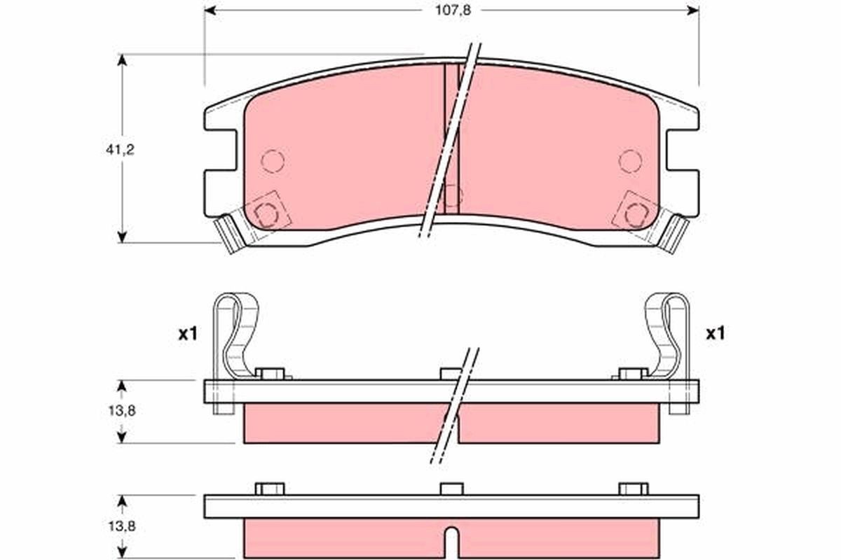 TRW Kit pastiglie freni GDB4042 TRW GDB4042 Pasticche Grand Prix 6 Sedan prezzo
