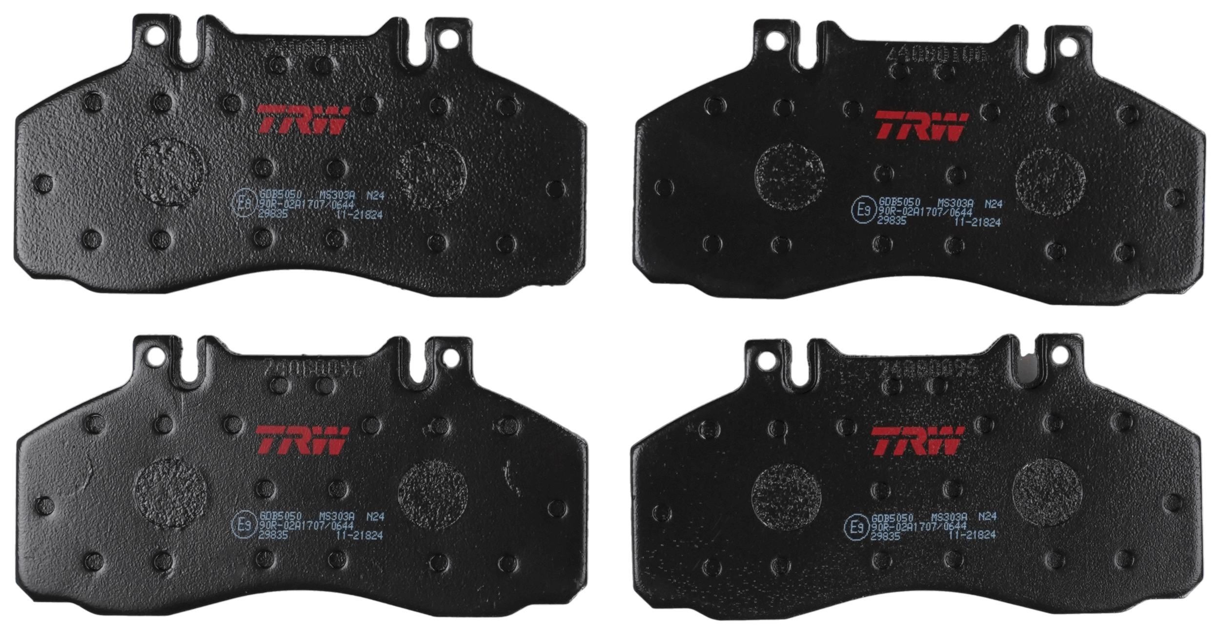 TRW Bremseklosser GDB5050 TRW GDB5050 Bremseklosser MERCEDES-BENZ T2/LN1 Flatvogn lastebil/Chassis 510 (667.001, 667.002) 95 hk 1992