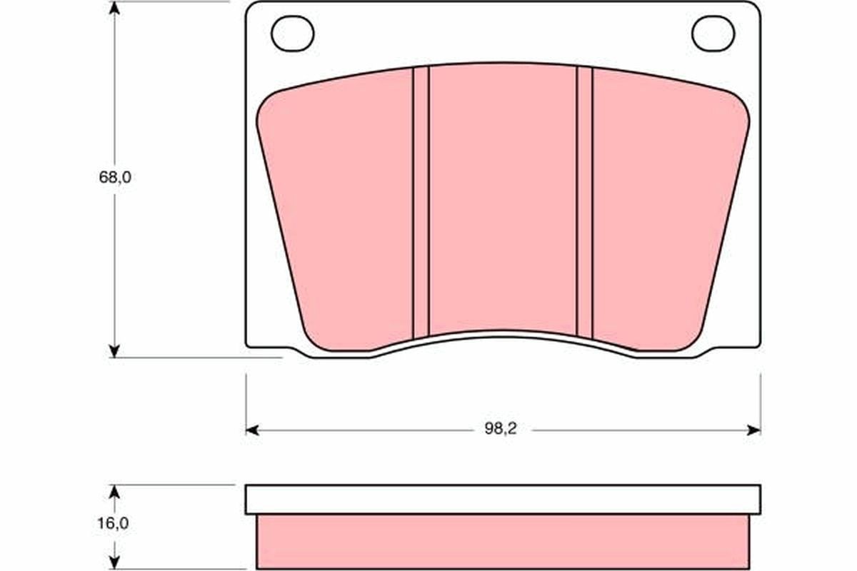 TRW Kit pastiglie freni GDB531 GDB531 Pastiglie dei freni TRW JAGUAR XE costo