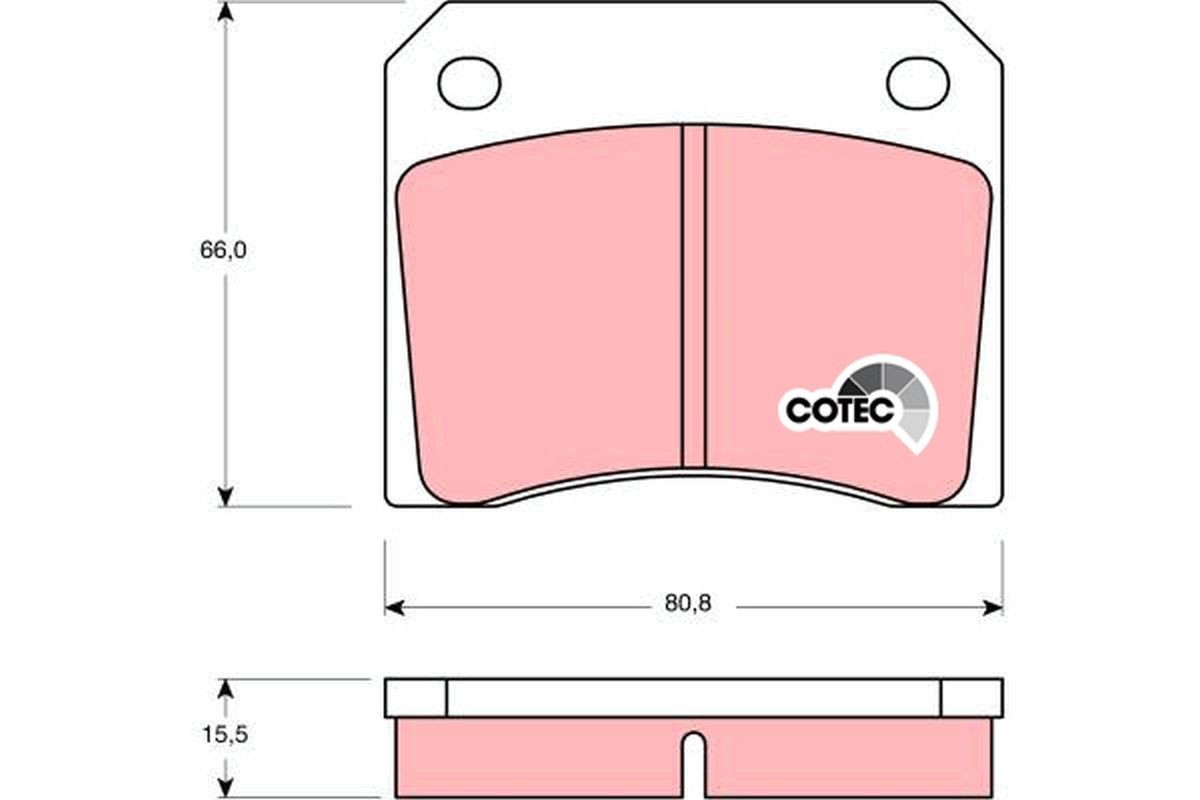 TRW Brake pad set GDB557 TRW GDB557 Jaguar XJ40 brake pads price