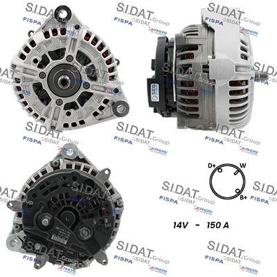 FISPA Alternátor A12BH1067 Alternátor FISPA Toyota AVENSIS A12BH1067
