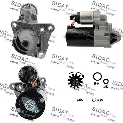 FISPA Startmotor S12BH0903 S12BH0903 FISPA startmotor OPEL AGILA