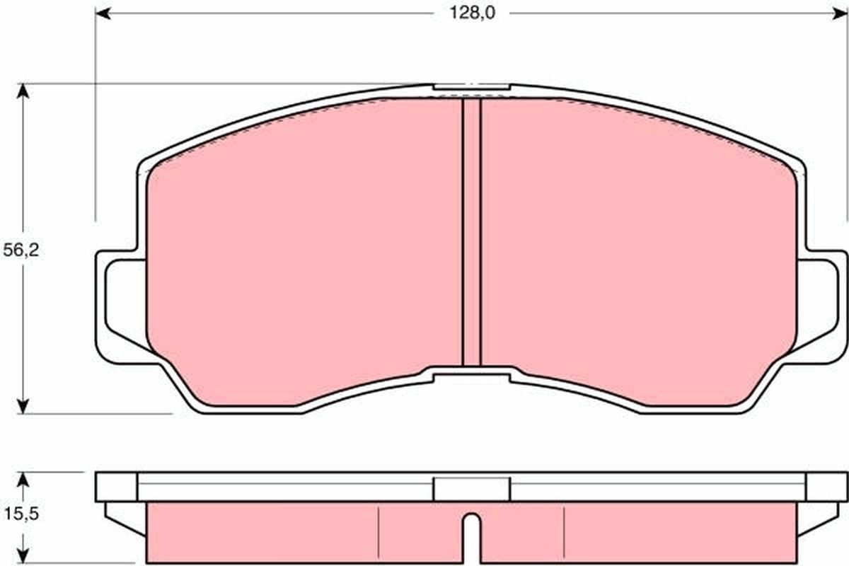 TRW Bremseklosser GDB785 Sportsbremseklosser Mitsubishi A16_V GDB785 TRW