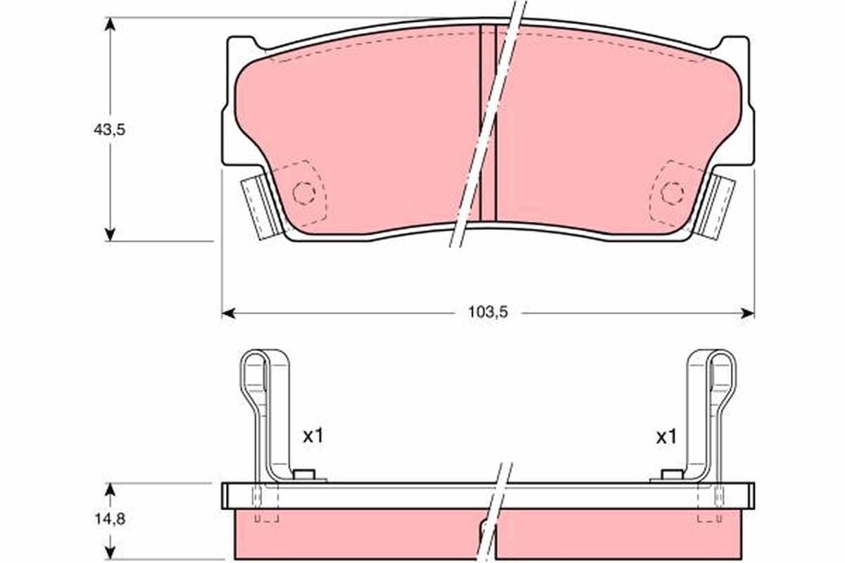 TRW Kit pastiglie freni GDB885 GDB885 Pastiglie freno sportive TRW SUZUKI IGNIS costo