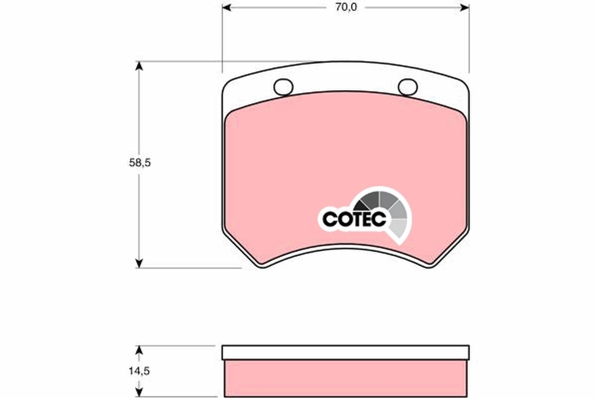 TRW Jarrupalat, levyjarru GDB973 TRW GDB973 Jarrupalat, levyjarru AUSTIN Montego Farmari (XE) 2.0 101 hv 1988