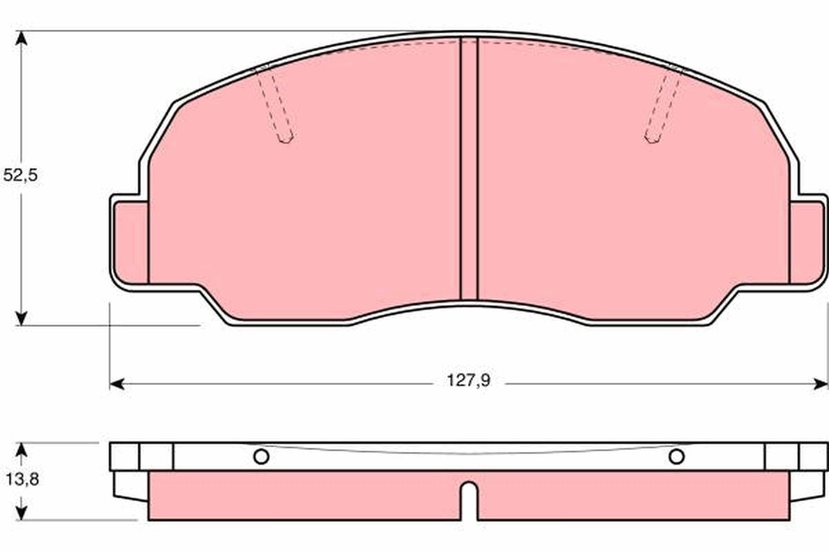 TRW Bremseklosser GDB980 TRW GDB980 Bremsebelegg DAIHATSU Feroza Hard Top (F300) billige