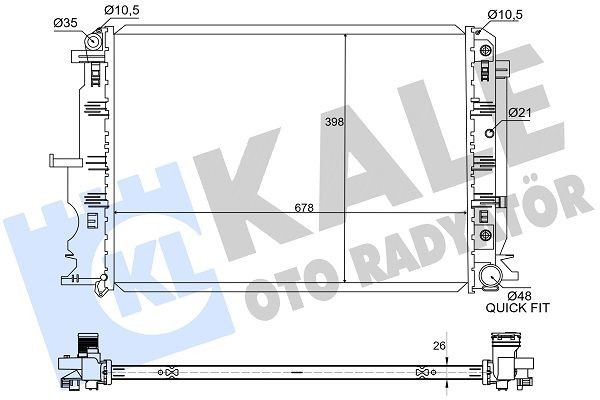 KALE OTO RADYATOR Radiatore motore 361510 361510 Radiatore FIAT DUCATO KALE OTO RADYATOR costo