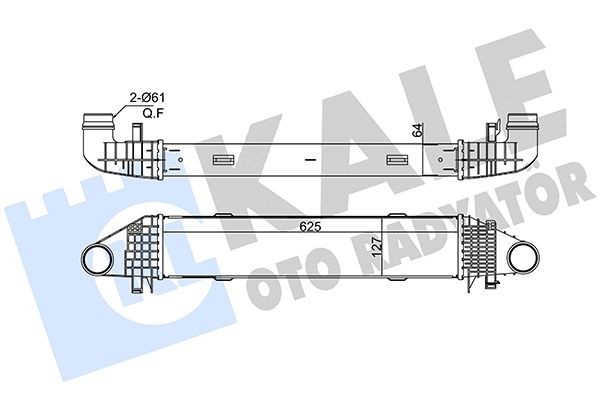 KALE OTO RADYATOR Ιντερκούλερ 375670 Ιντερκούλερ ALFA ROMEO KALE OTO RADYATOR 375670
