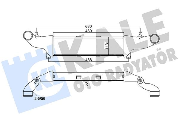 KALE OTO RADYATOR Ladeluftkühler 375715 Turbokühler KALE OTO RADYATOR LUPO 375715 günstig