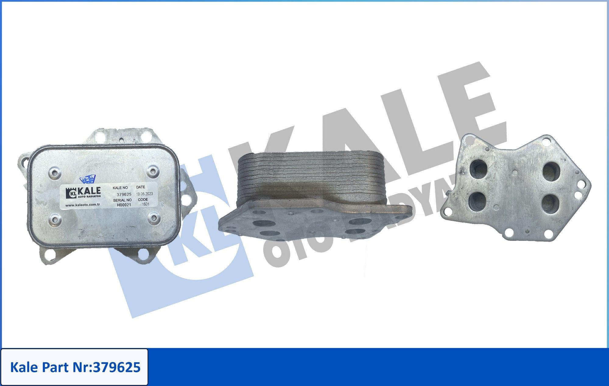 KALE OTO RADYATOR Oljekjøler, motorolje 379625 379625 Oljekjøler MERCEDES-BENZ CLK KALE OTO RADYATOR